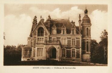 1 vue  - AIGRE (Charente) - Château de Germeville (ouvre la visionneuse)